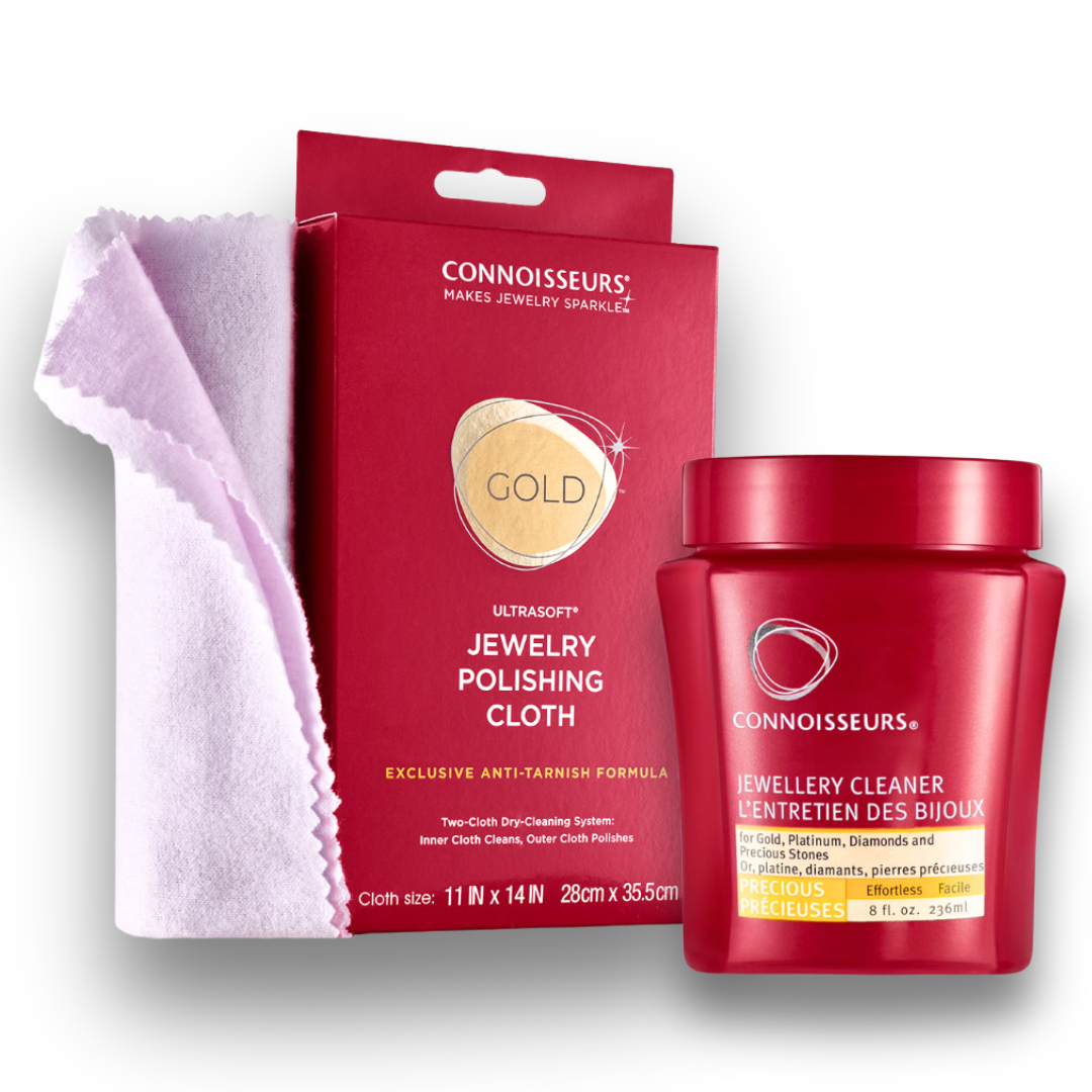 Jewellery Care Bundle: Gold Polishing Cloth & Precious Jewellery Cleaner