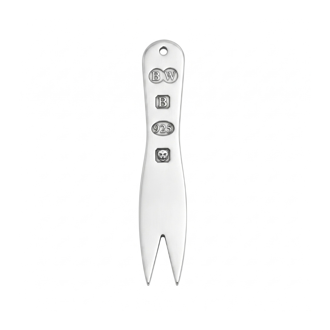 Solid silver chip fork with full UK hallmark