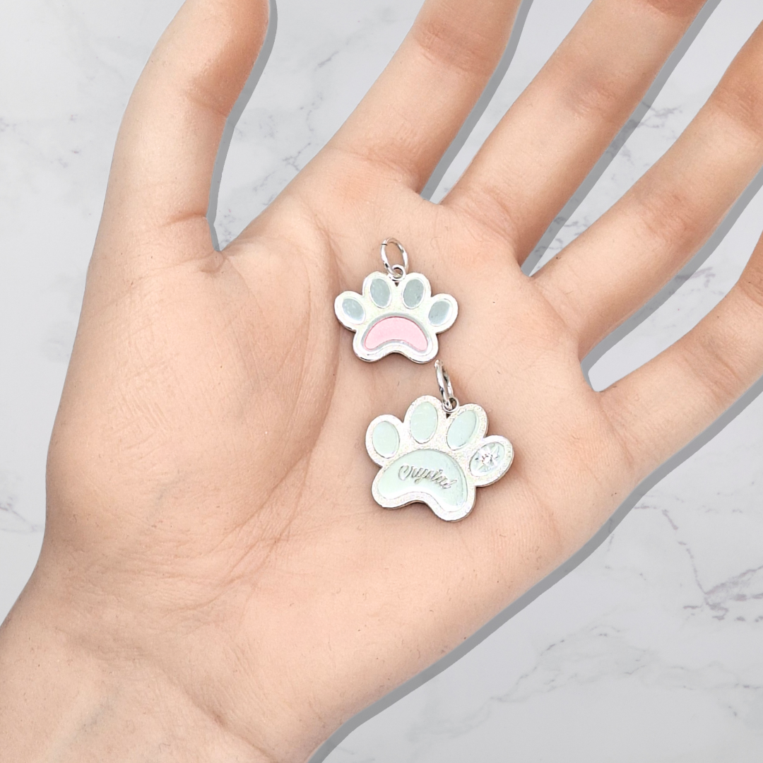 Ever-Paw Silver & Gemstone Pendant (Large)