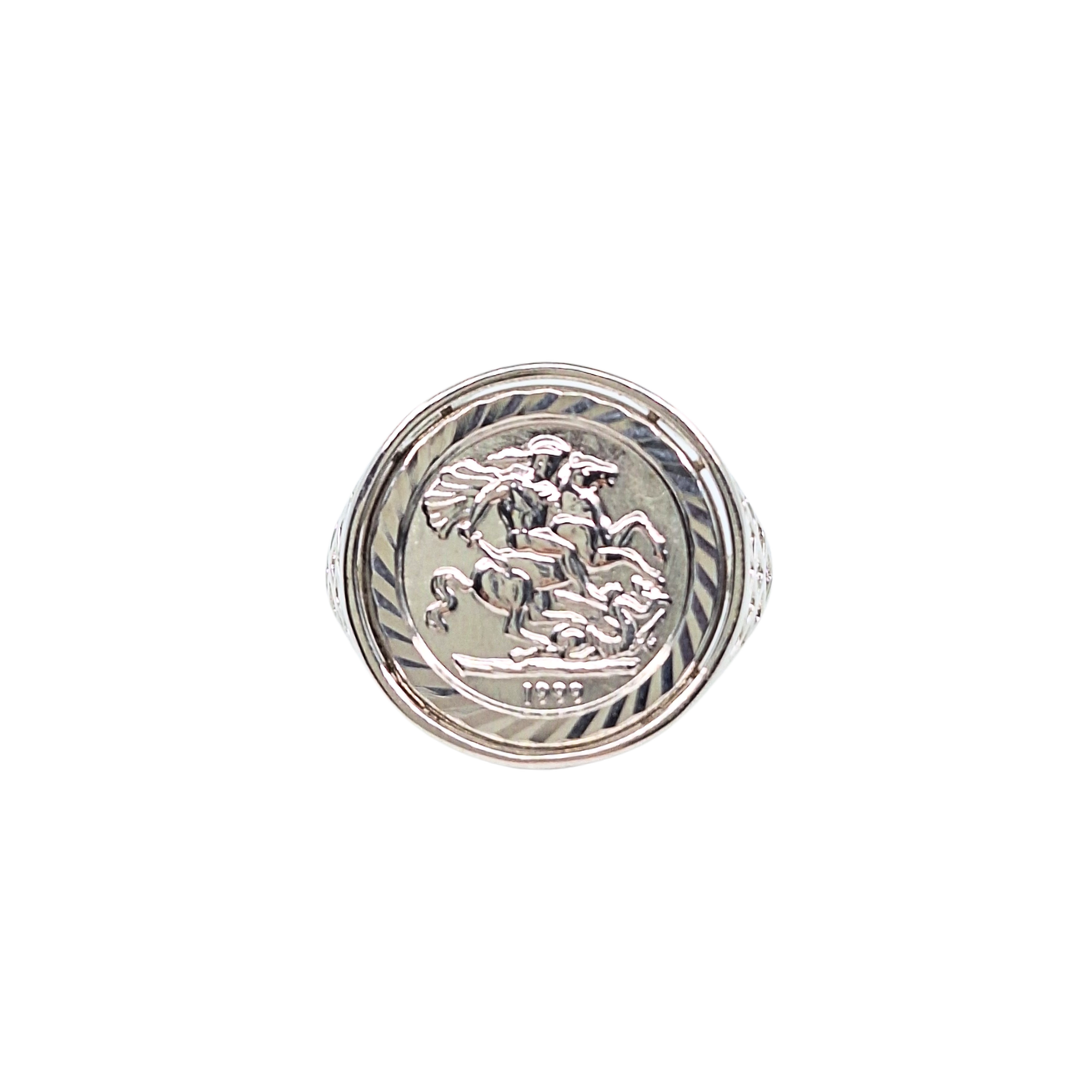 Silver St George Ring