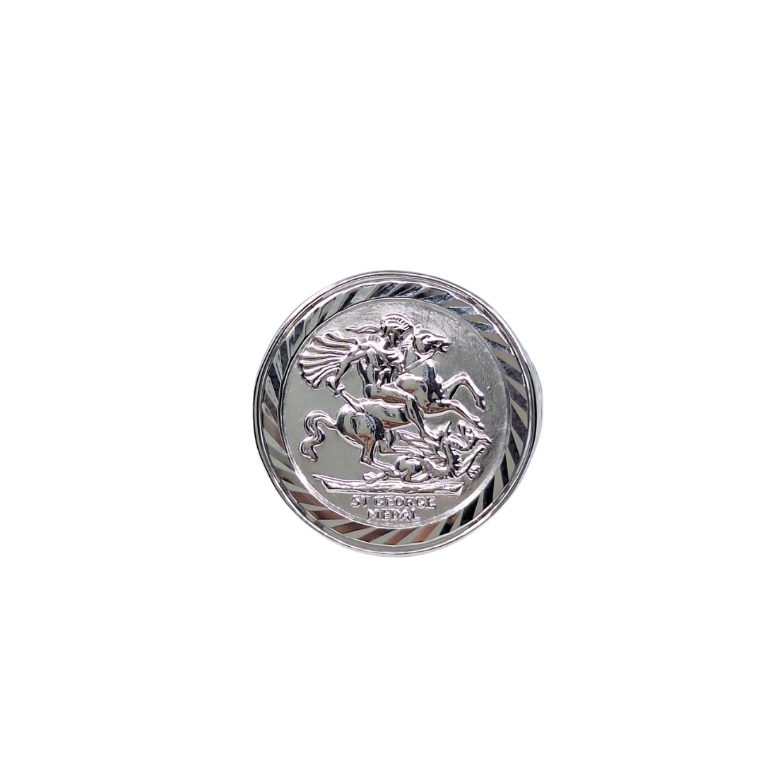 Silver St George Ring