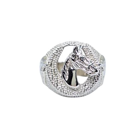 Silver Horsehead Ring