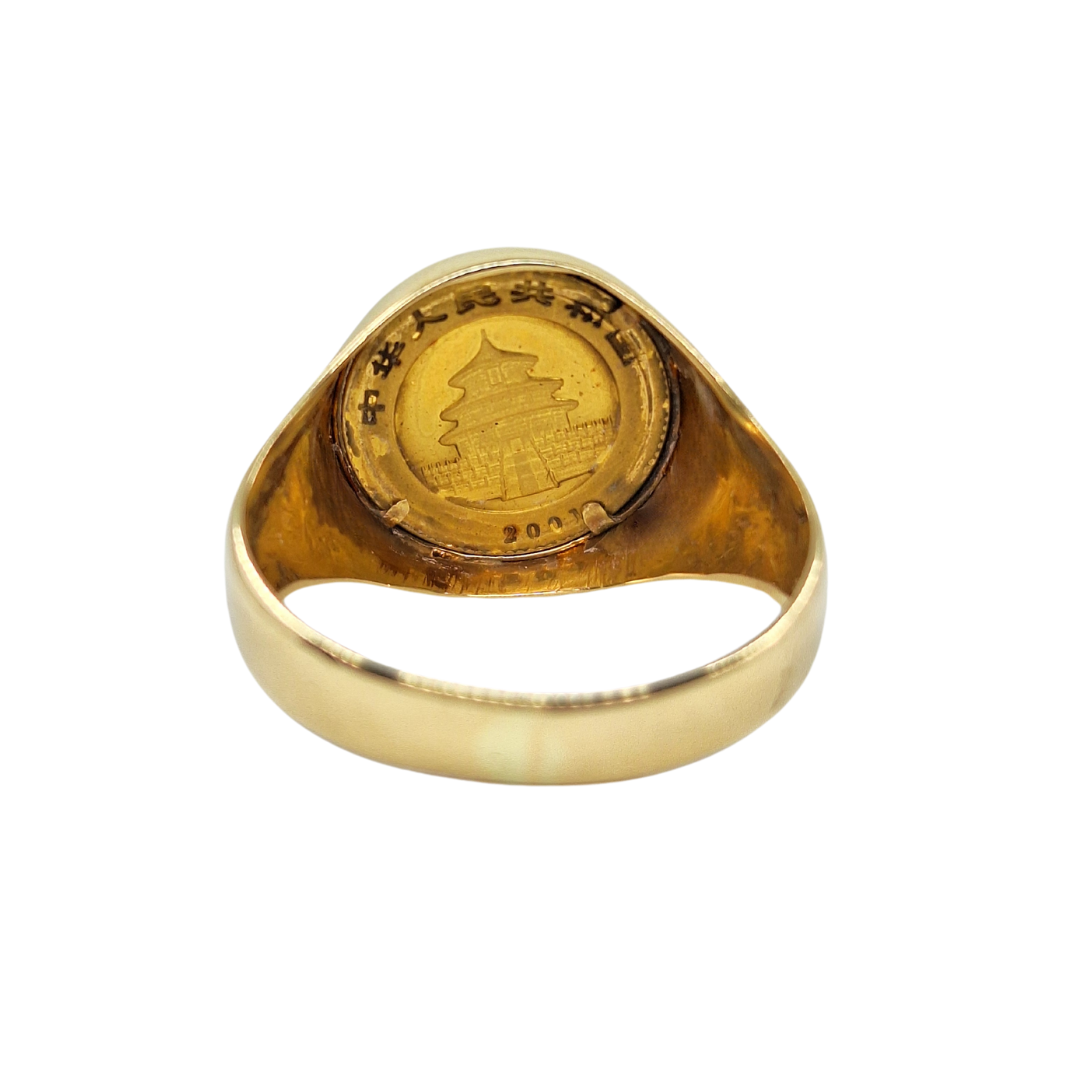 18ct Yellow Gold Coin Ring 2001