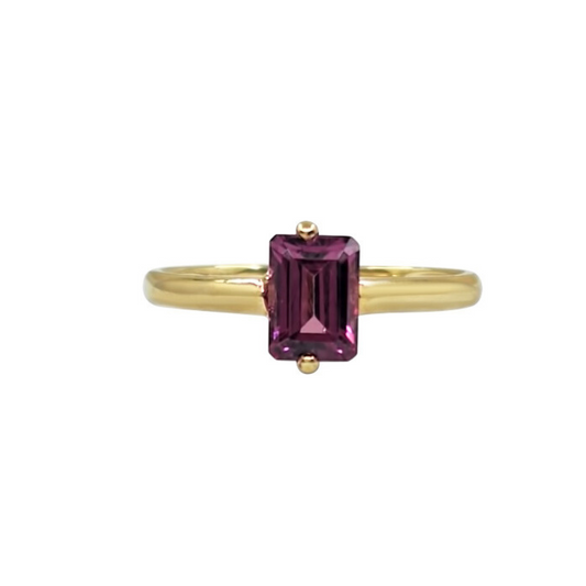 9ct Yellow Gold Rhodolite Garnet Ring