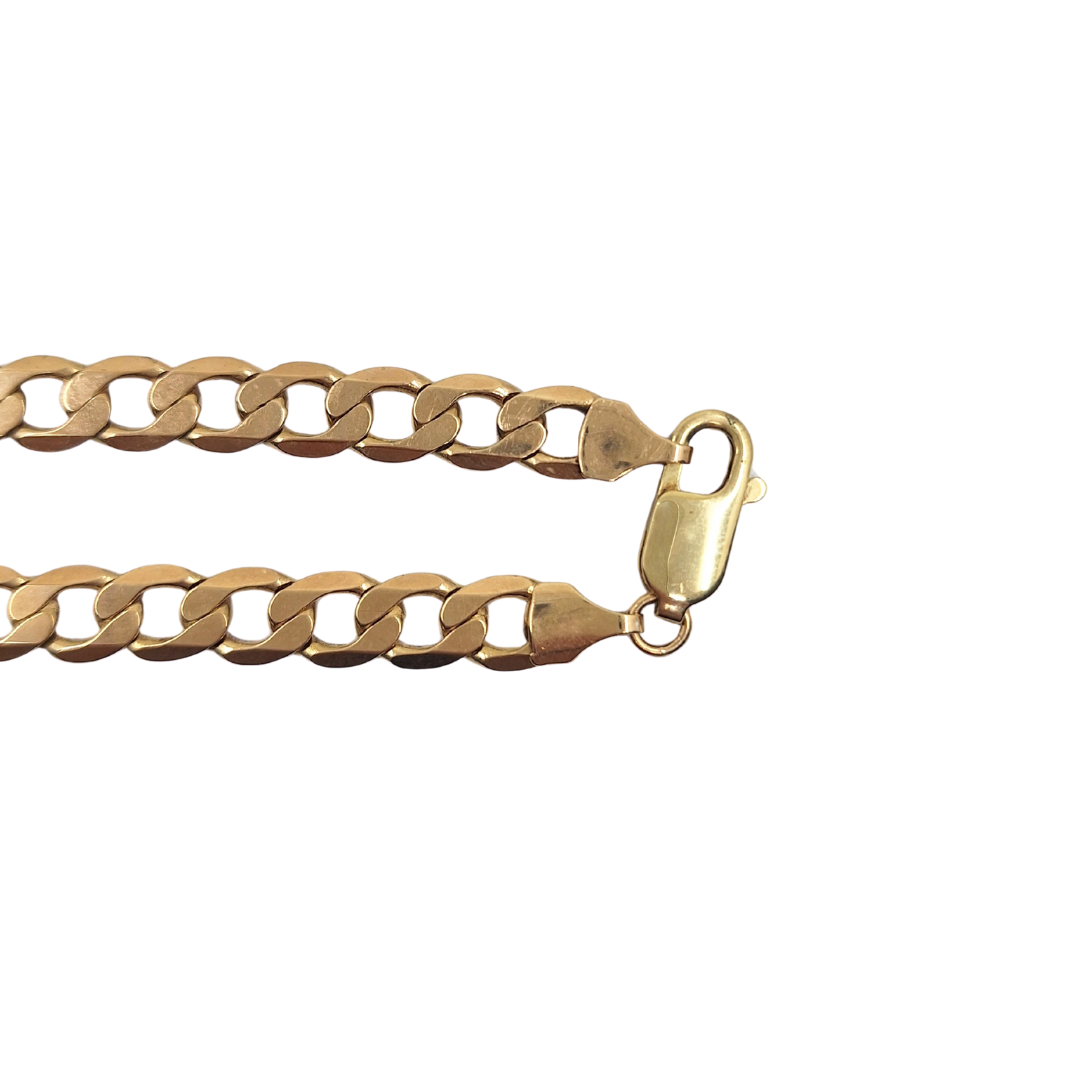 9ct Yellow Gold Curb Chain 26.5"