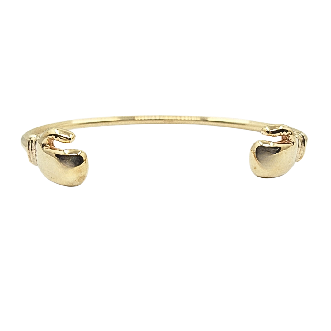 9ct Yellow Gold Boxing Glove Torque Bangle