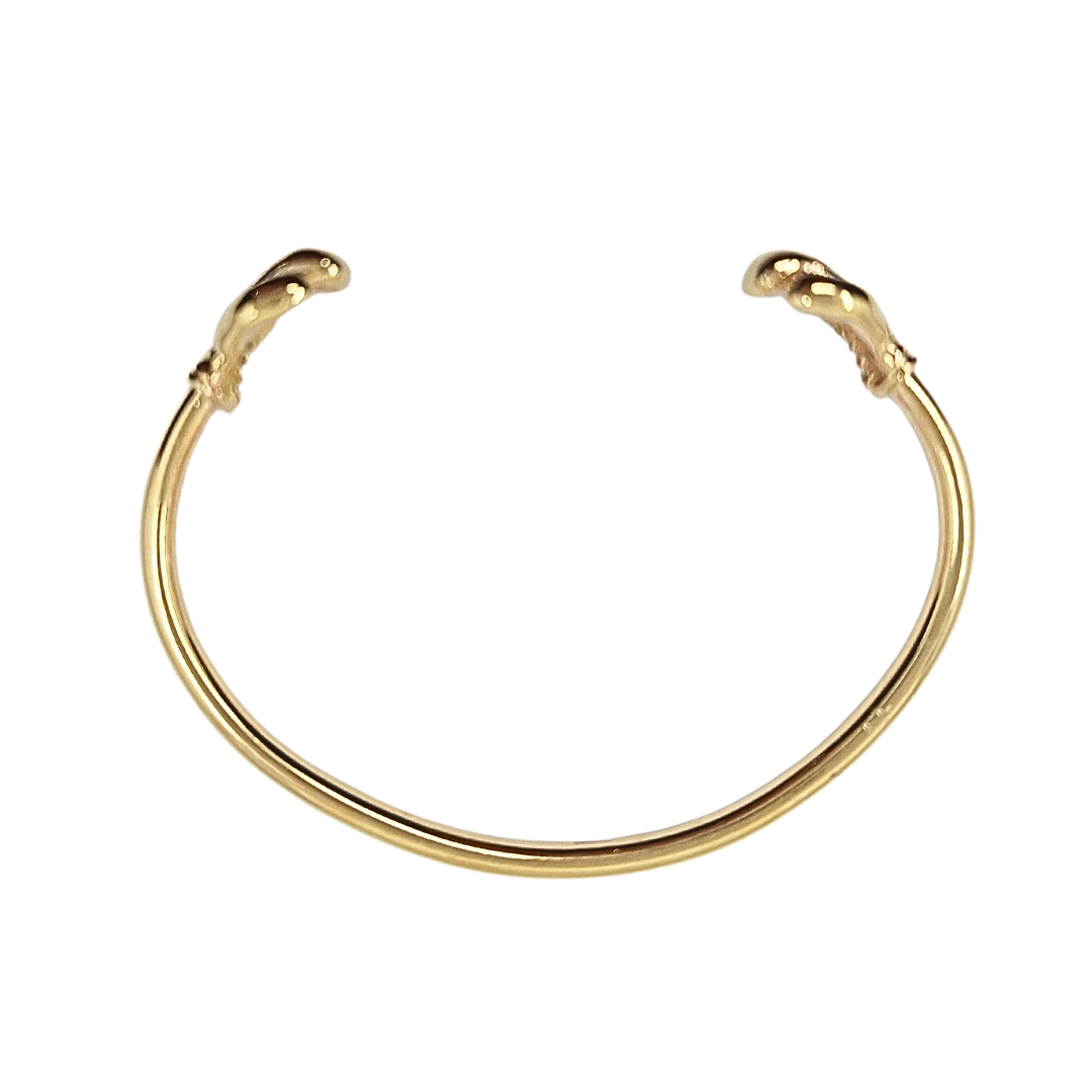 9ct Yellow Gold Boxing Glove Torque Bangle