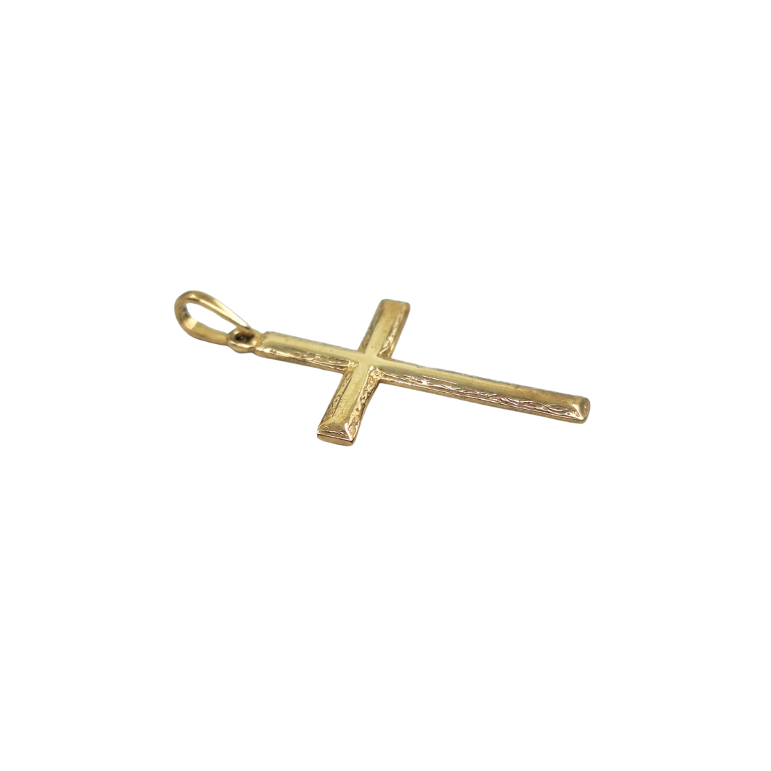 9ct Yellow Gold Cross Pendant