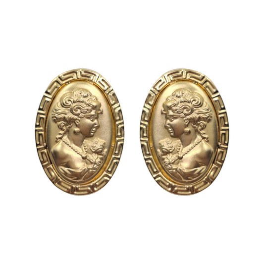 14ct Yellow Gold Vintage Lady Earrings