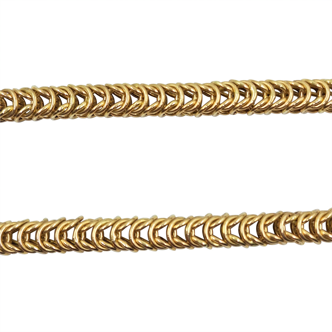 9ct Yellow Gold Cage Chain 23"