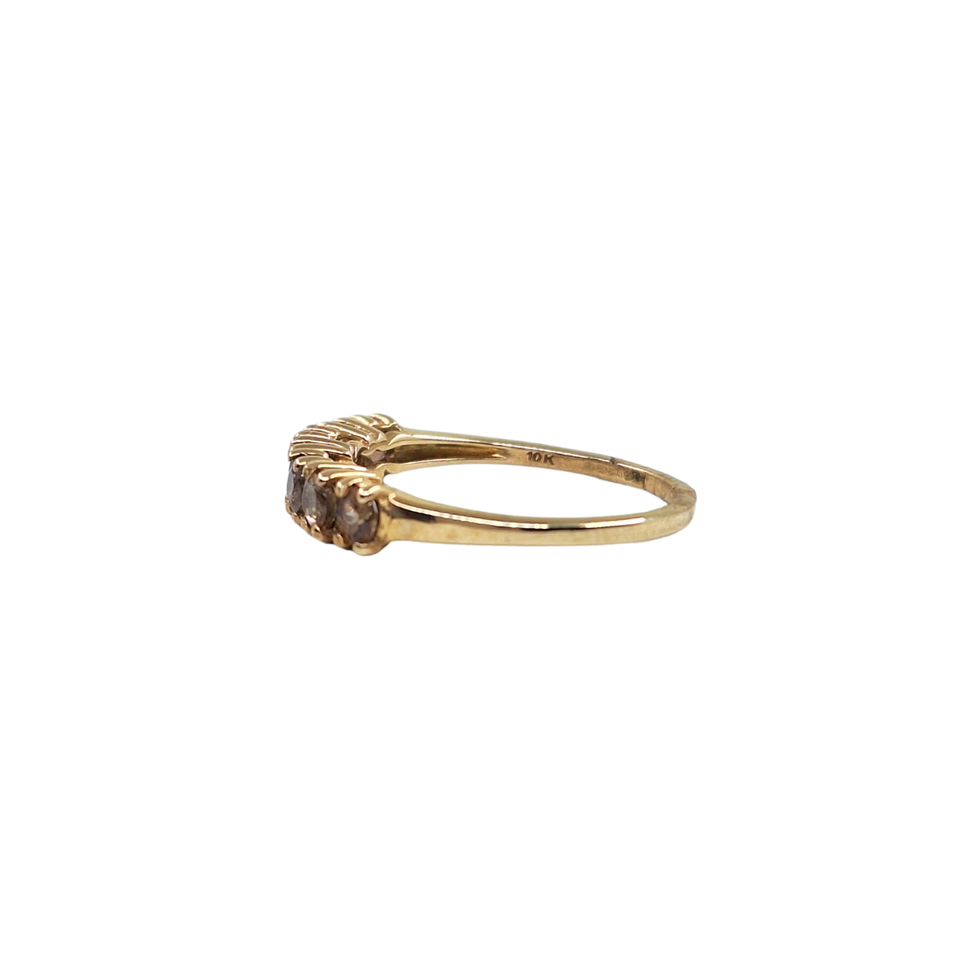 9ct Yellow Gold Garnet Eternity Ring