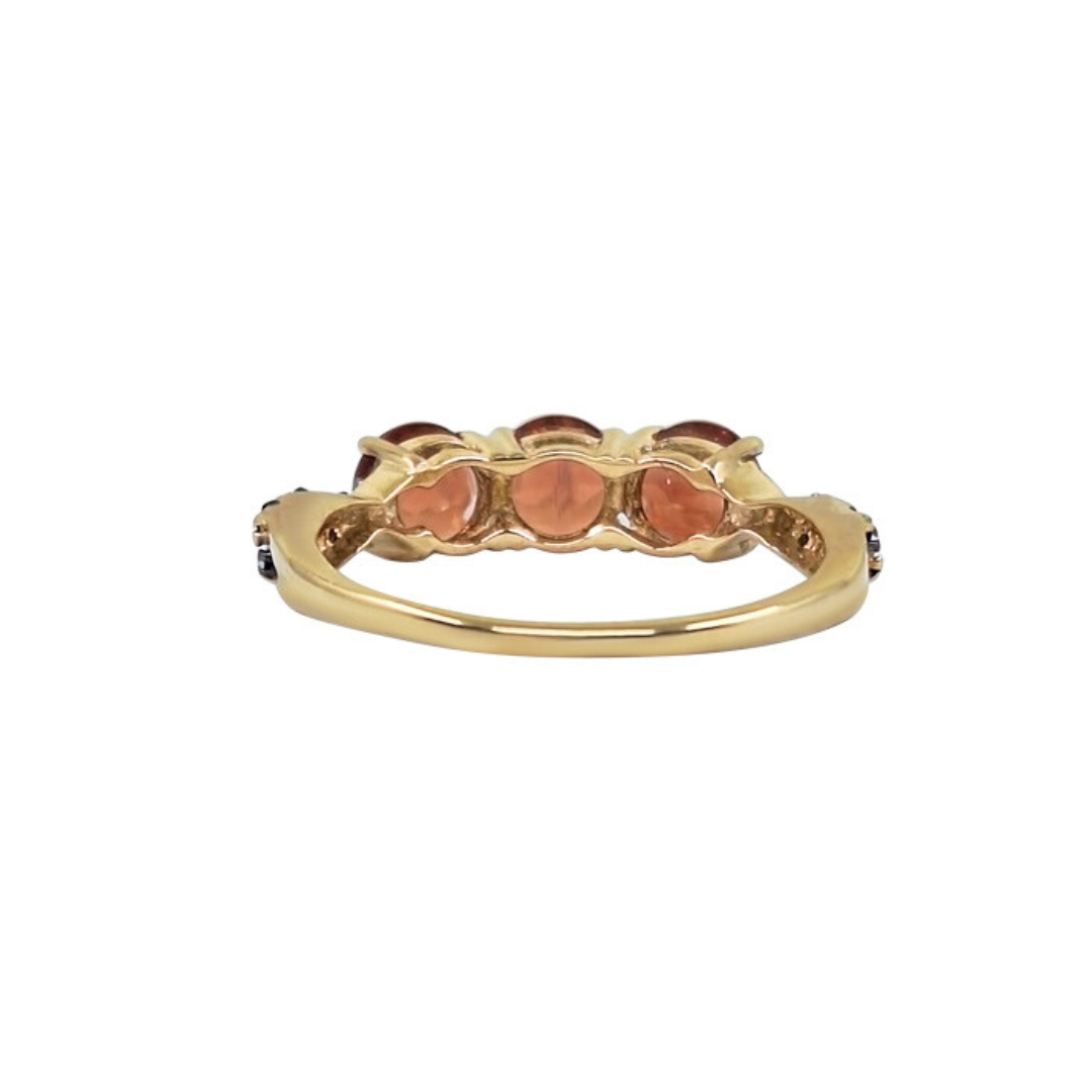9ct Yellow Gold Andesine 3 Stone Ring