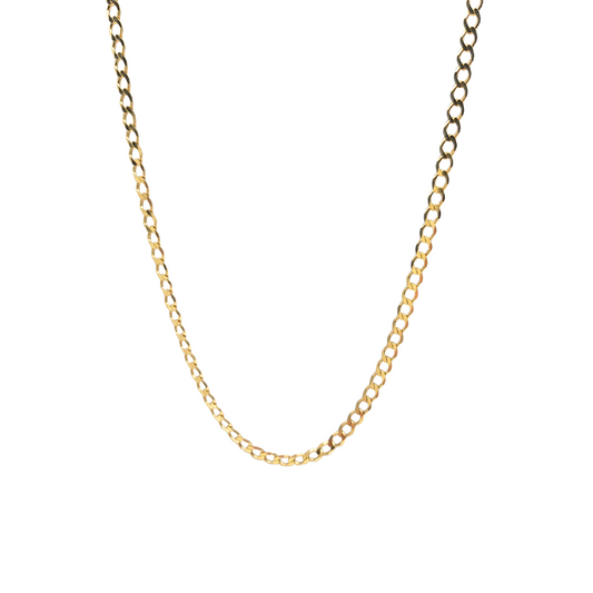 9ct Yellow Gold Curb Chain 24"