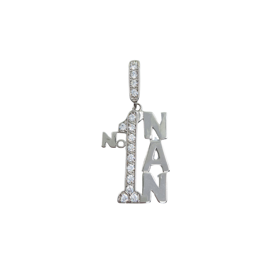 Silver Cubic Zirconia No1 Nan Pendant