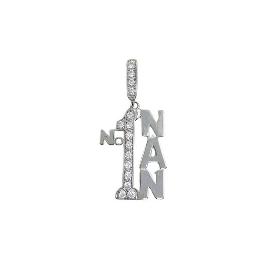 Silver Cubic Zirconia No1 Nan Pendant