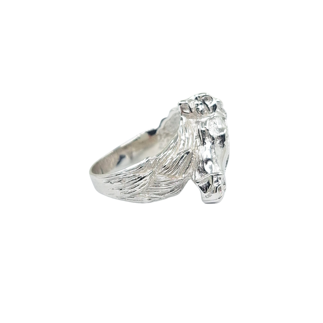 Silver Horsehead Ring