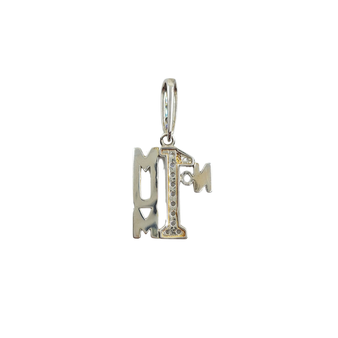 Silver Cubic Zirconia Mum Pendant