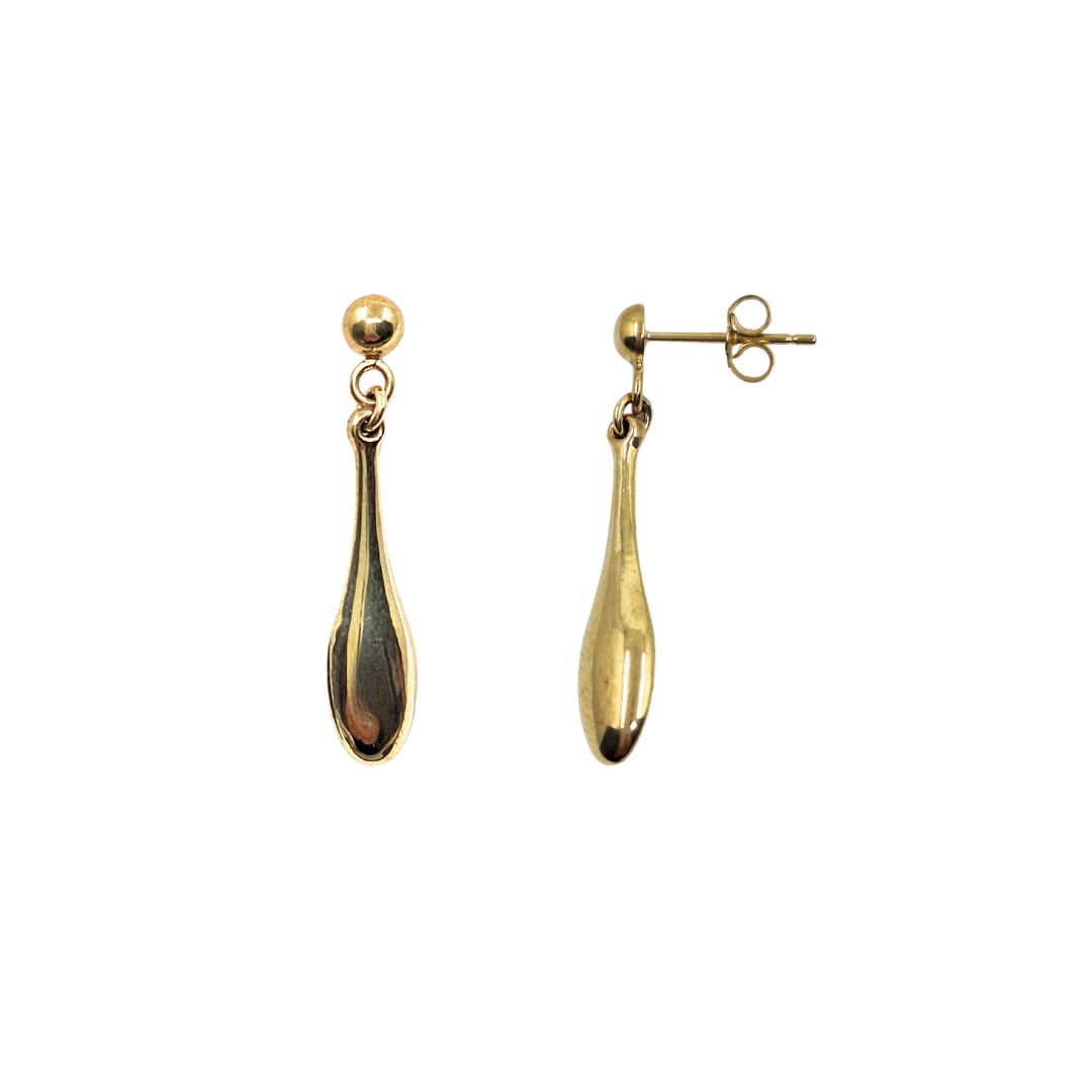 9ct Yellow Gold Drop Earrings