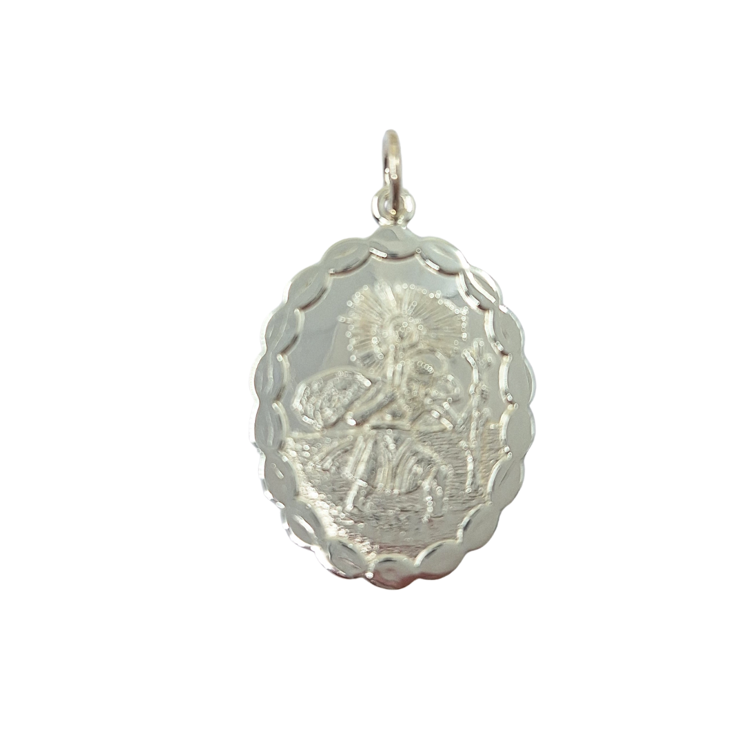 Silver St Christopher Pendant