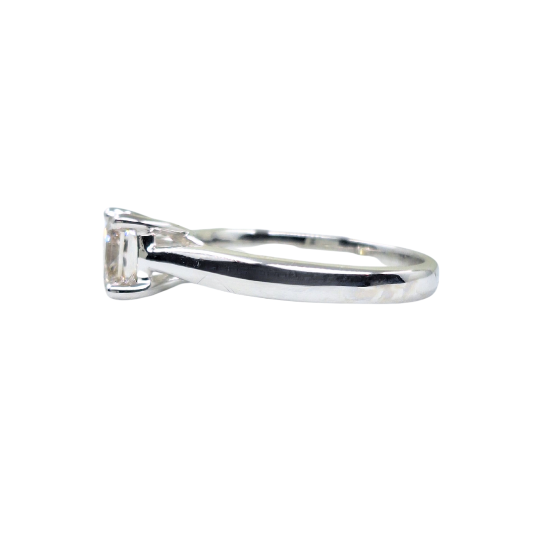 9ct White Gold Princess Cut Diamond Solitaire Ring 1ct