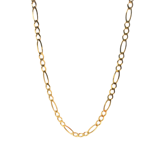 9ct Yellow Gold Figaro Chain 20"