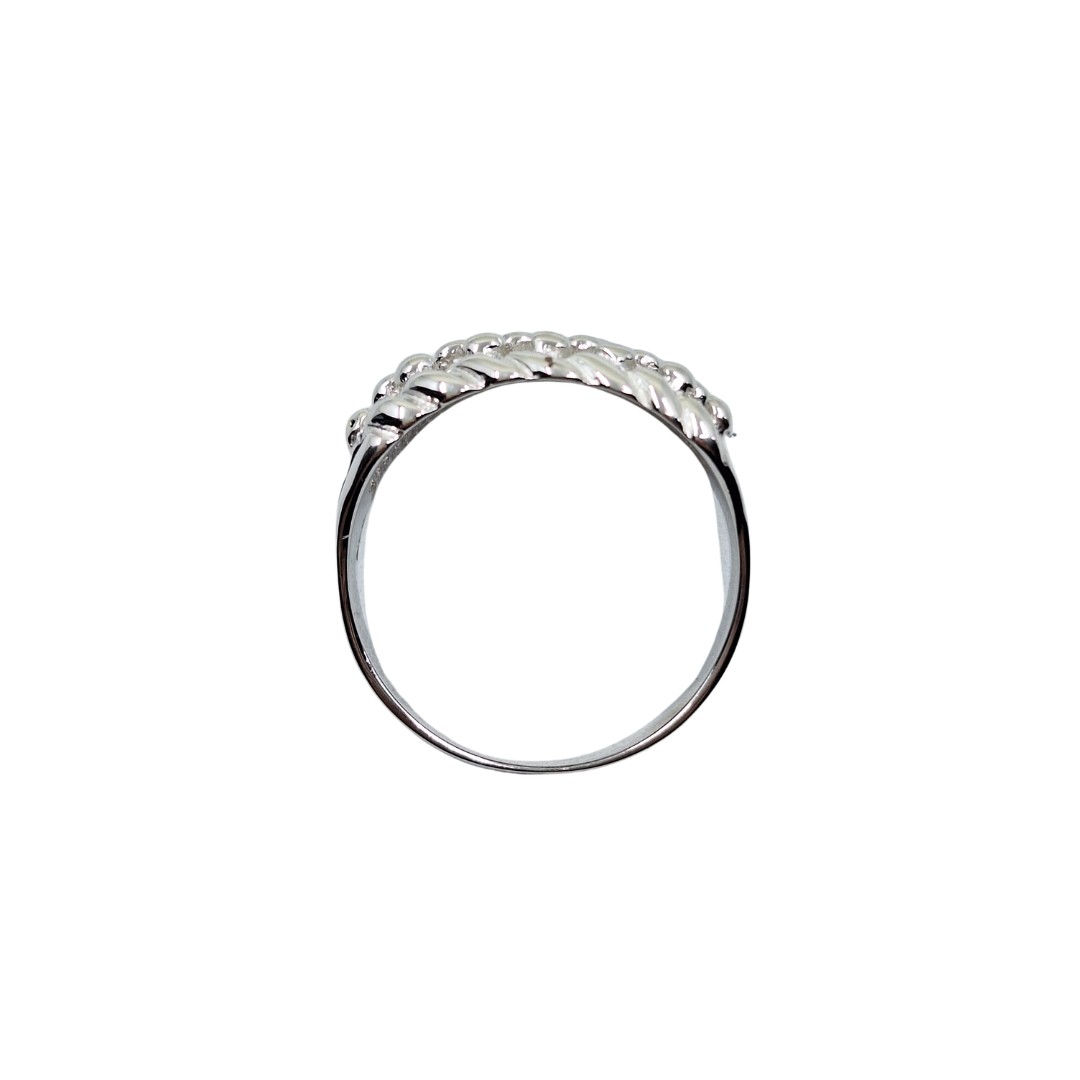 Silver 4 Row Keeper Ring