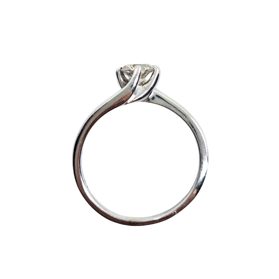9ct White Gold Diamond Solitaire Ring 0.47ct