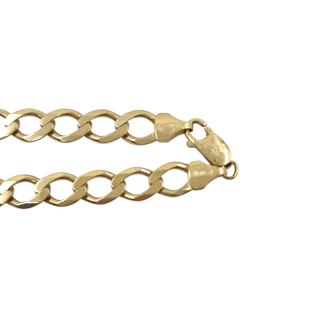 9ct Yellow Gold Curb Chain 21"