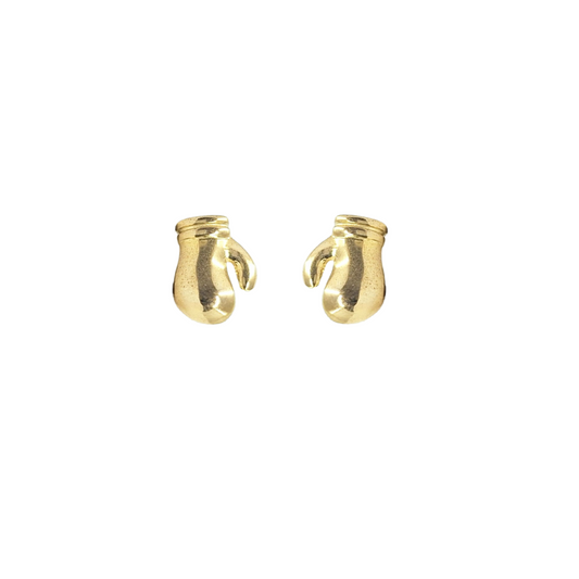 9ct Yellow Gold Boxing Glove Stud Earrings
