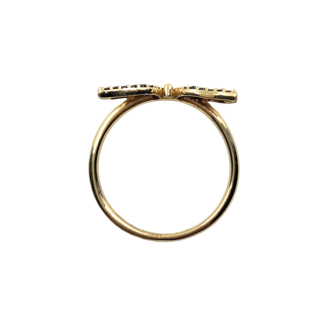 14ct Yellow Gold Multi Colour Cubic Zirconia Angel Ring