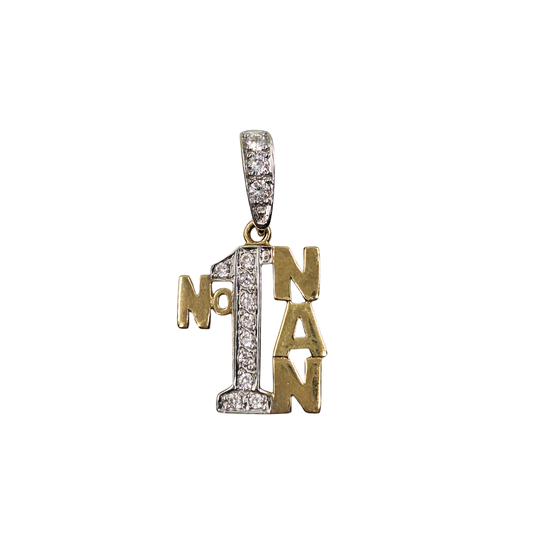 9ct Yellow Gold Cubic Zirconia Nan Pendant