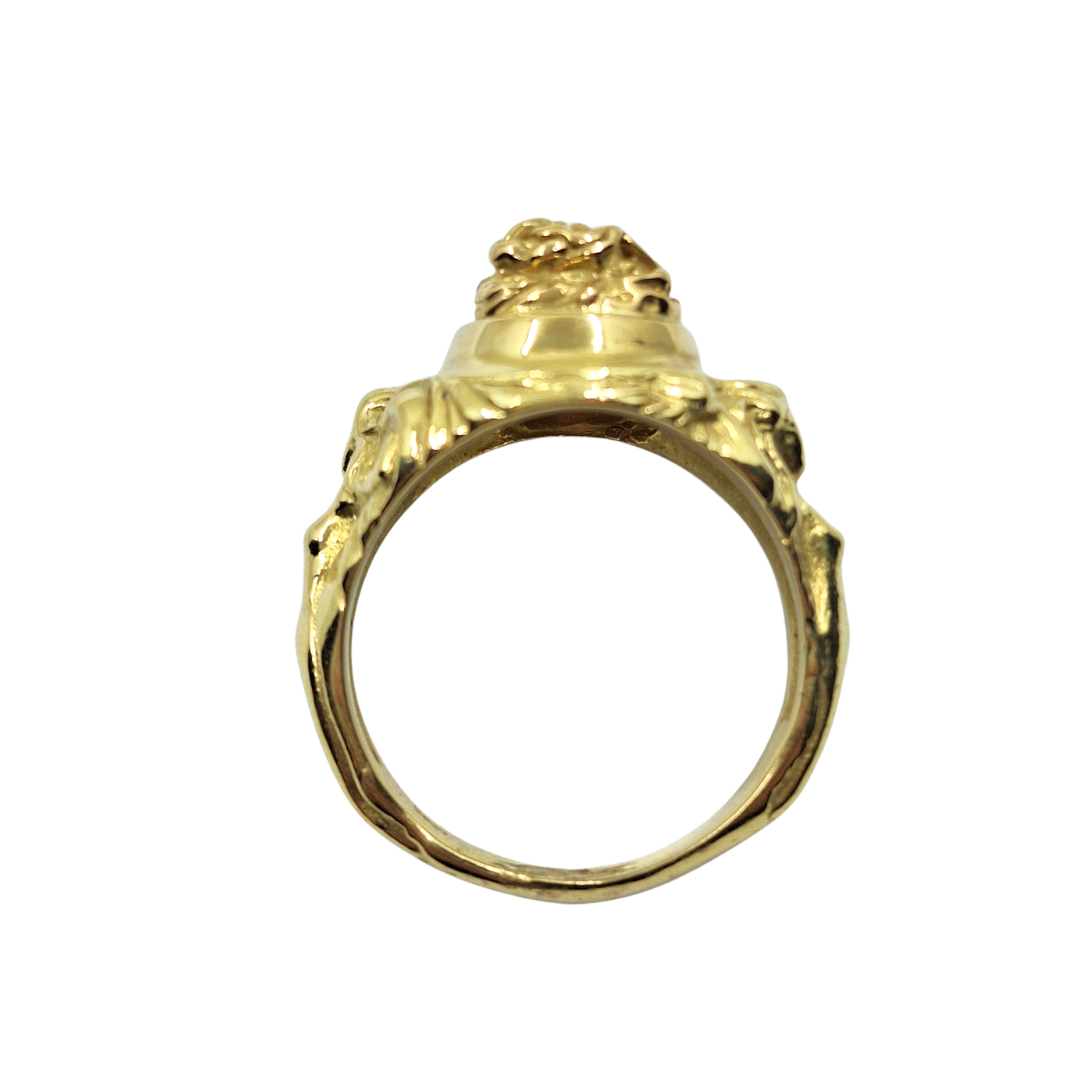 18ct Yellow Gold Versace Style Ring