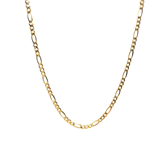 9ct Yellow Gold Figaro Chain 20"
