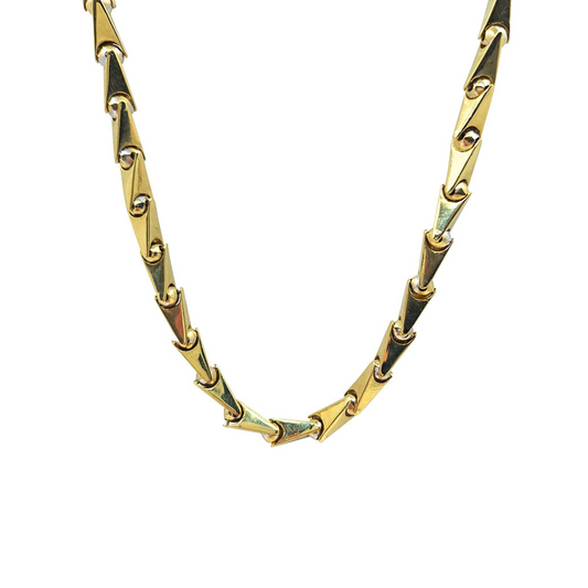 14ct Yellow Gold Fancy Link Chain 26"