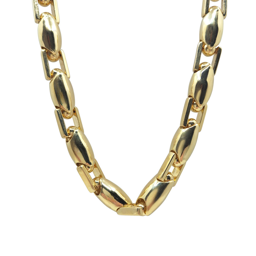 14ct Yellow Gold Fancy Heavy Link Chain 26"