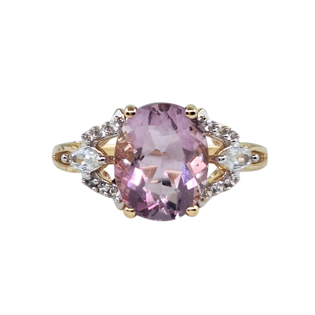 9ct Yellow Gold Flourite Ring