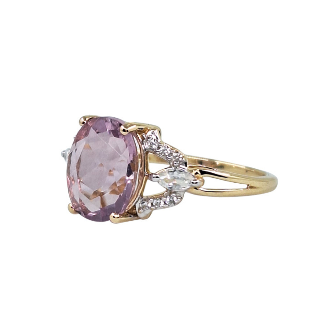 9ct Yellow Gold Flourite Ring