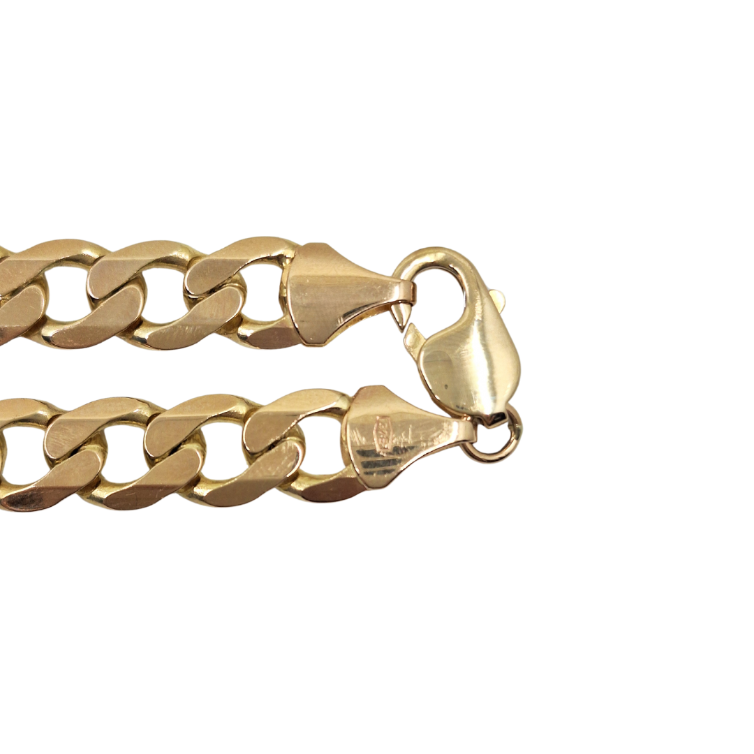 9ct Yellow Gold Curb Chain 19.5"