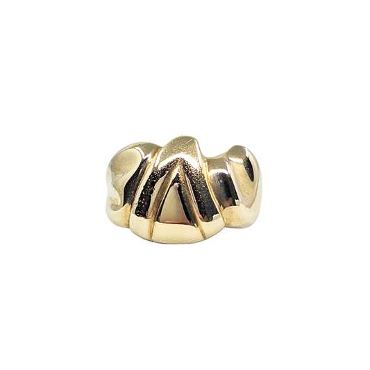 14ct Yellow Gold Fancy Band Ring
