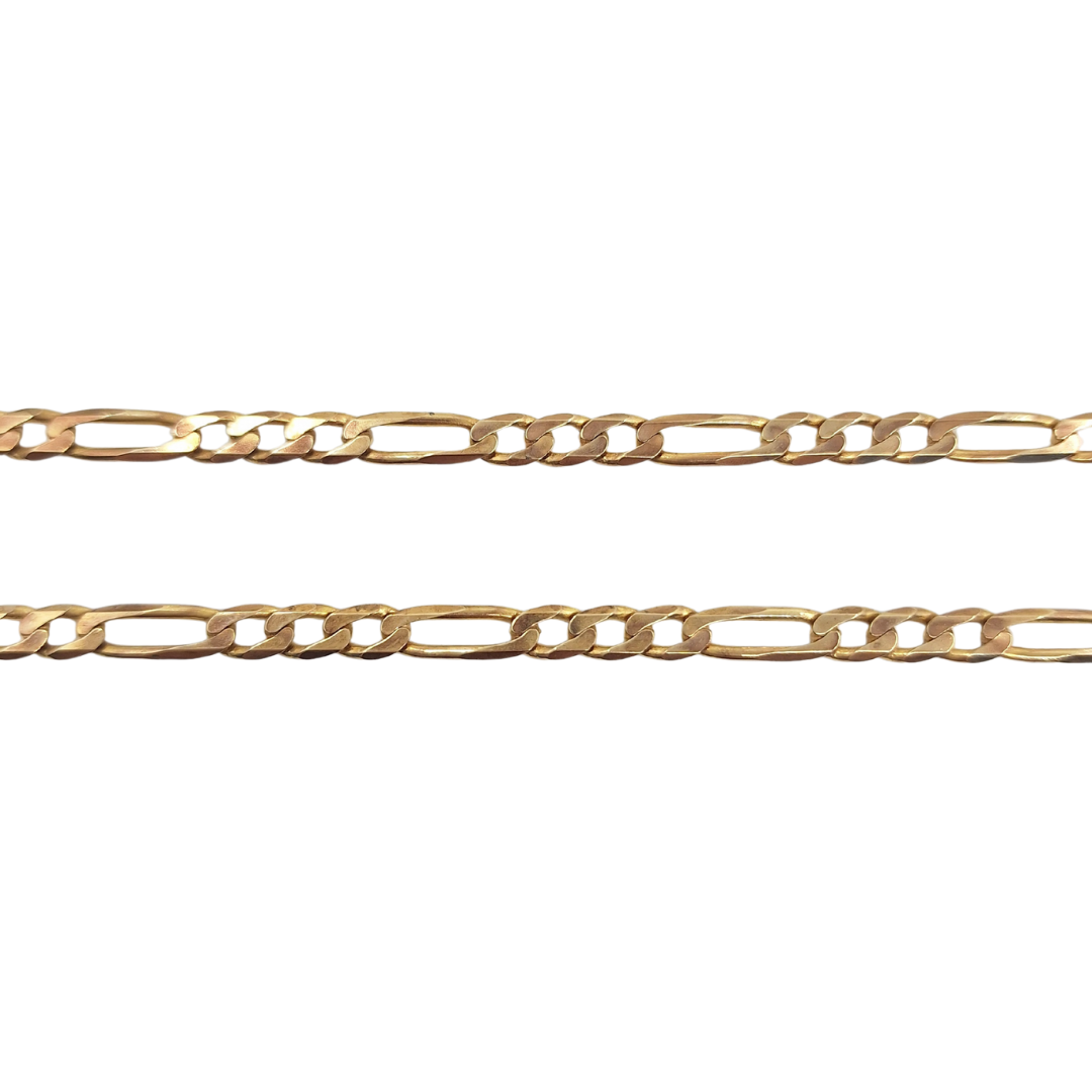 9ct Yellow Gold Figaro Chain 20"