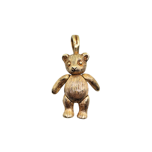9ct Yellow Gold Teddy Bear Pendant