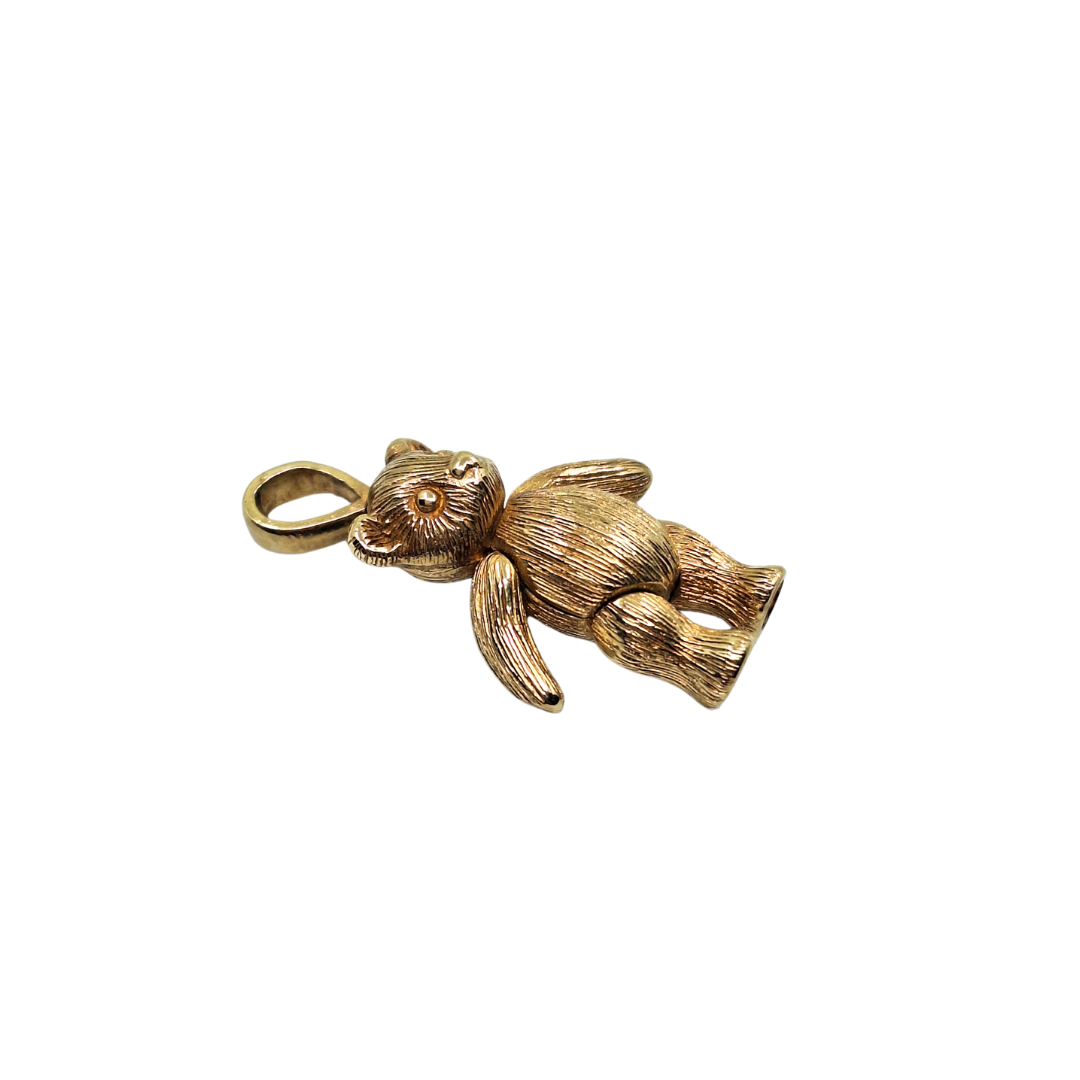 9ct Yellow Gold Teddy Bear Pendant