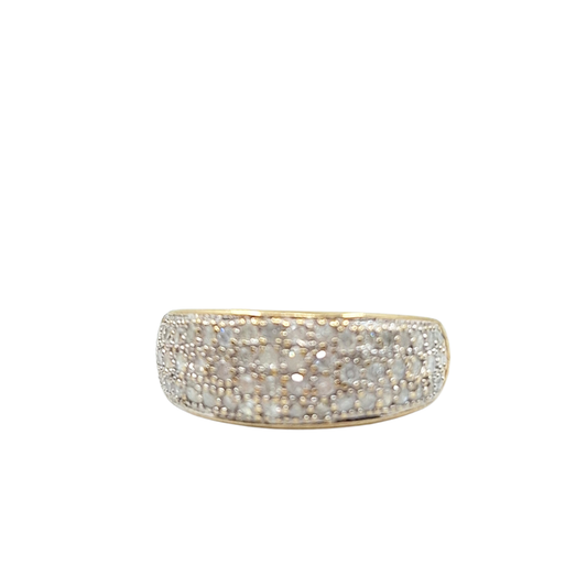 9ct Yellow Gold Diamond Band Ring 0.5ct