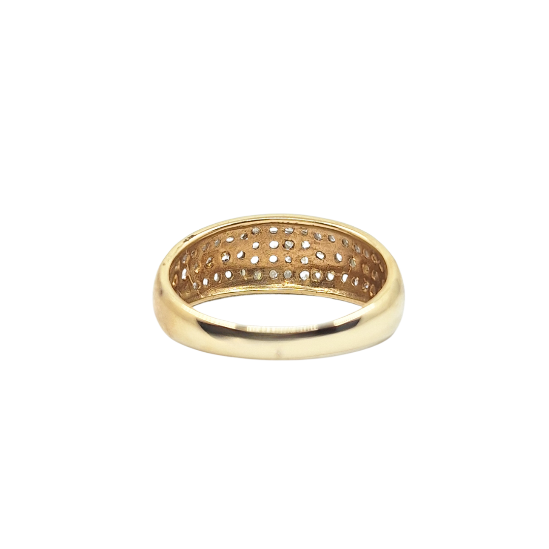 9ct Yellow Gold Diamond Band Ring 0.5ct