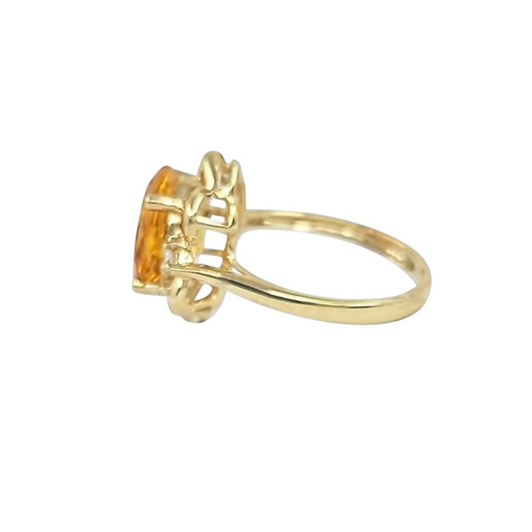 9ct Yellow Gold Citrine Solitaire Ring