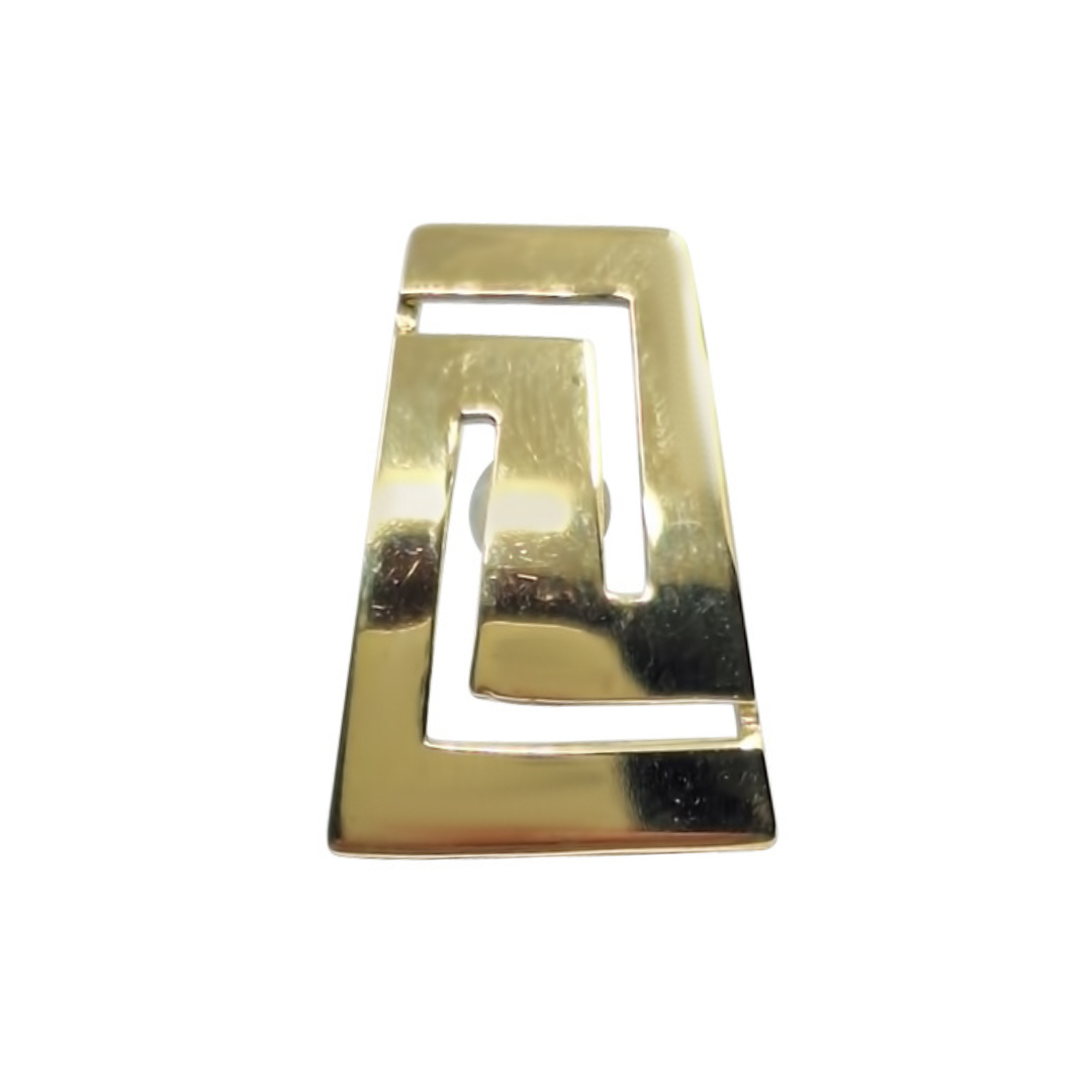 14ct Yellow Gold Greek Key Earrings