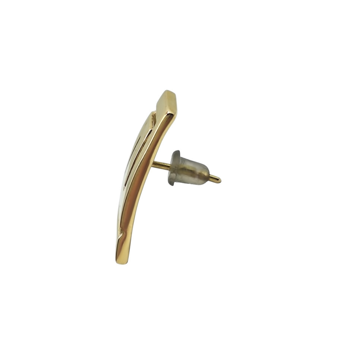 14ct Yellow Gold Greek Key Earrings