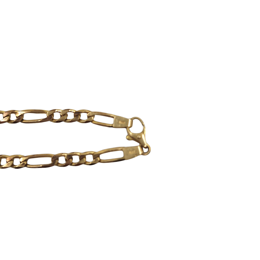 9ct Yellow Gold Figaro Chain 19"
