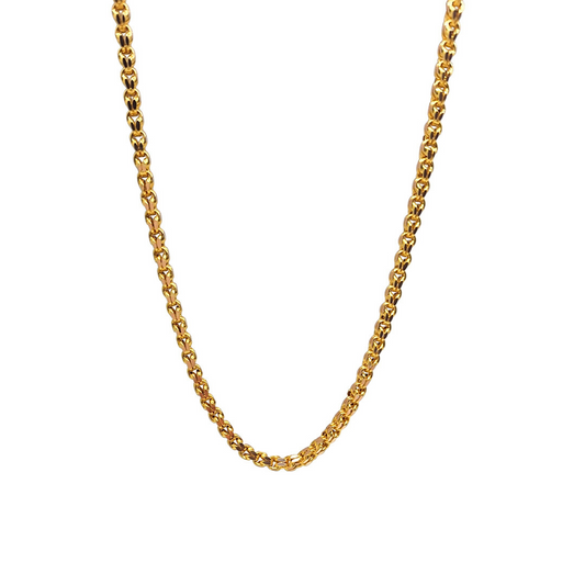14ct Yellow Gold Fancy Link Chain 26"