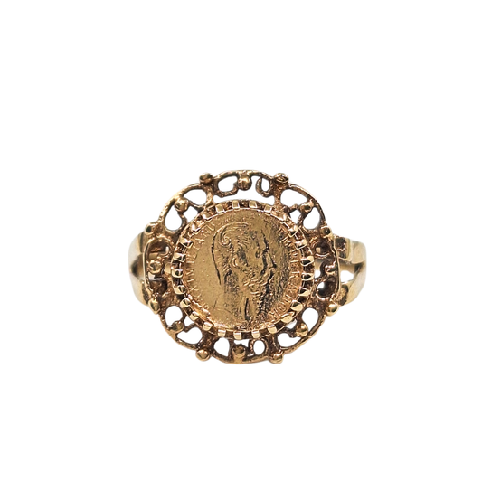 9ct Yellow Gold Coin Ring